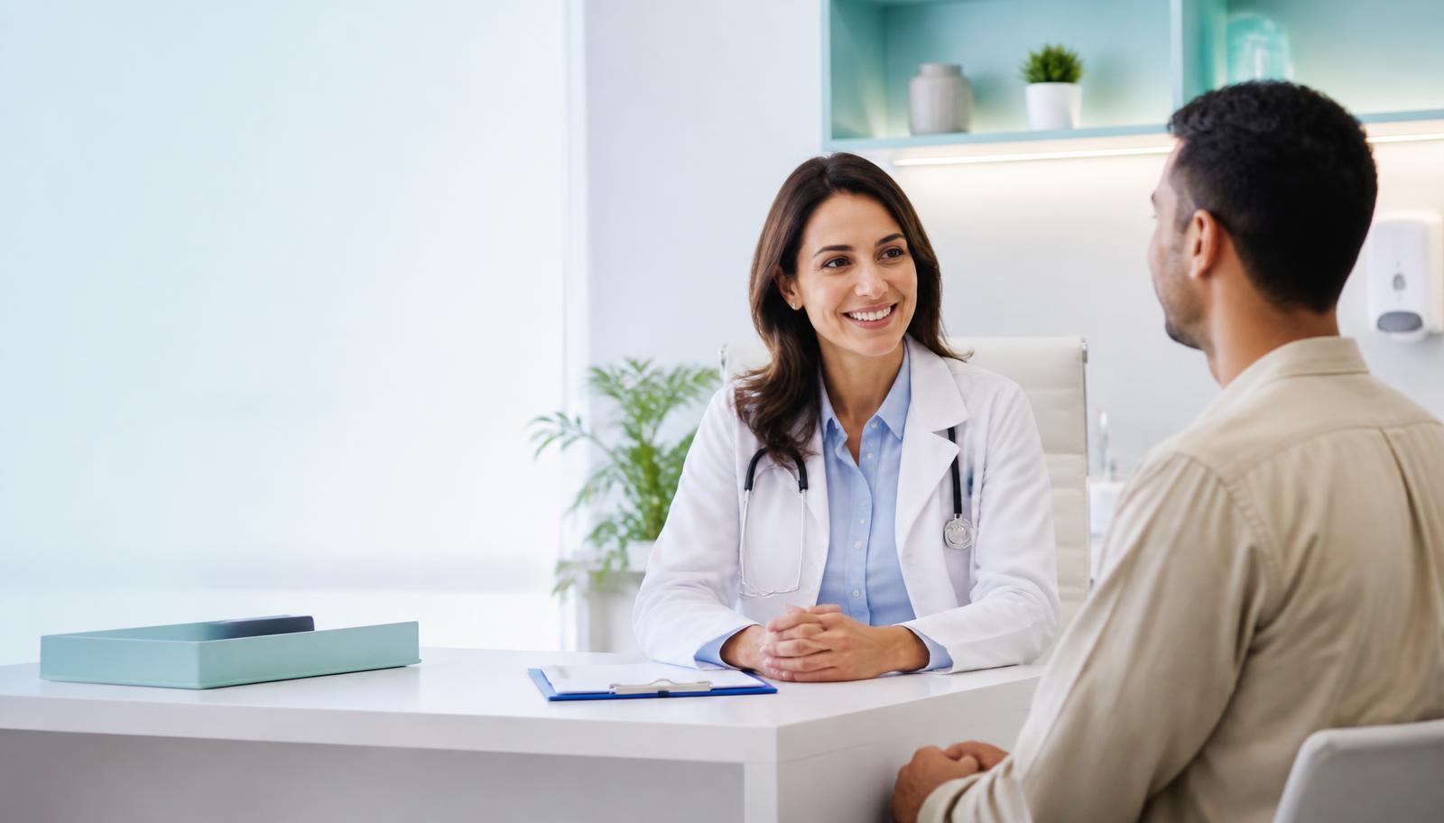 Médica atendendo paciente na Hafamed